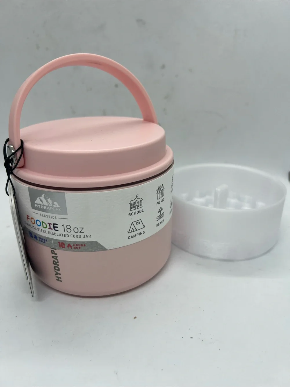 Hydrapeak Food Jar Insulated Stainless Steel Plus Peptide Storage Container NWT